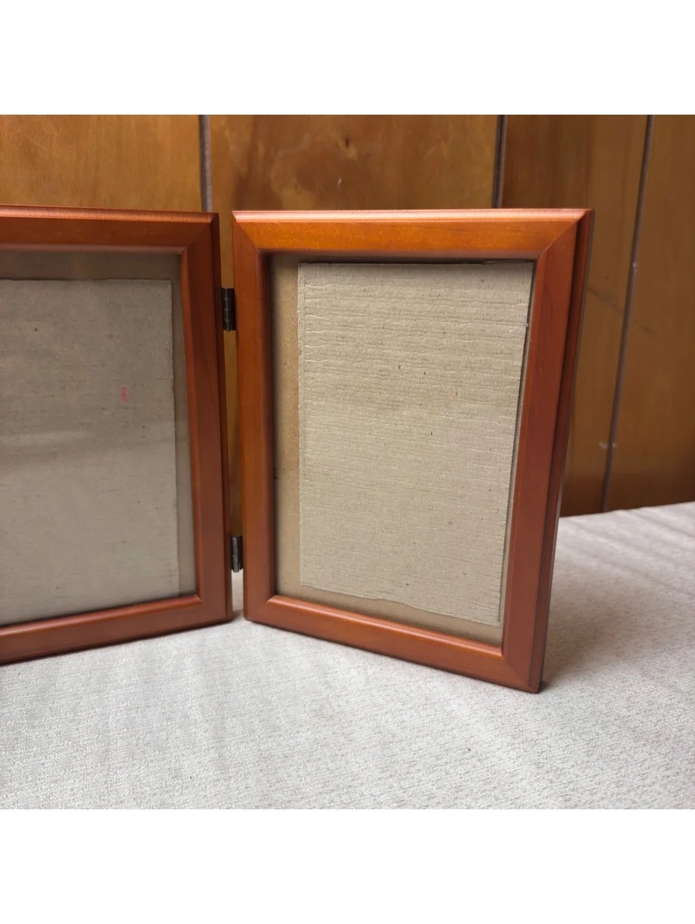 Weston Gallery Artistry Triple Walnut 5x7 Hinged Picture Frame
